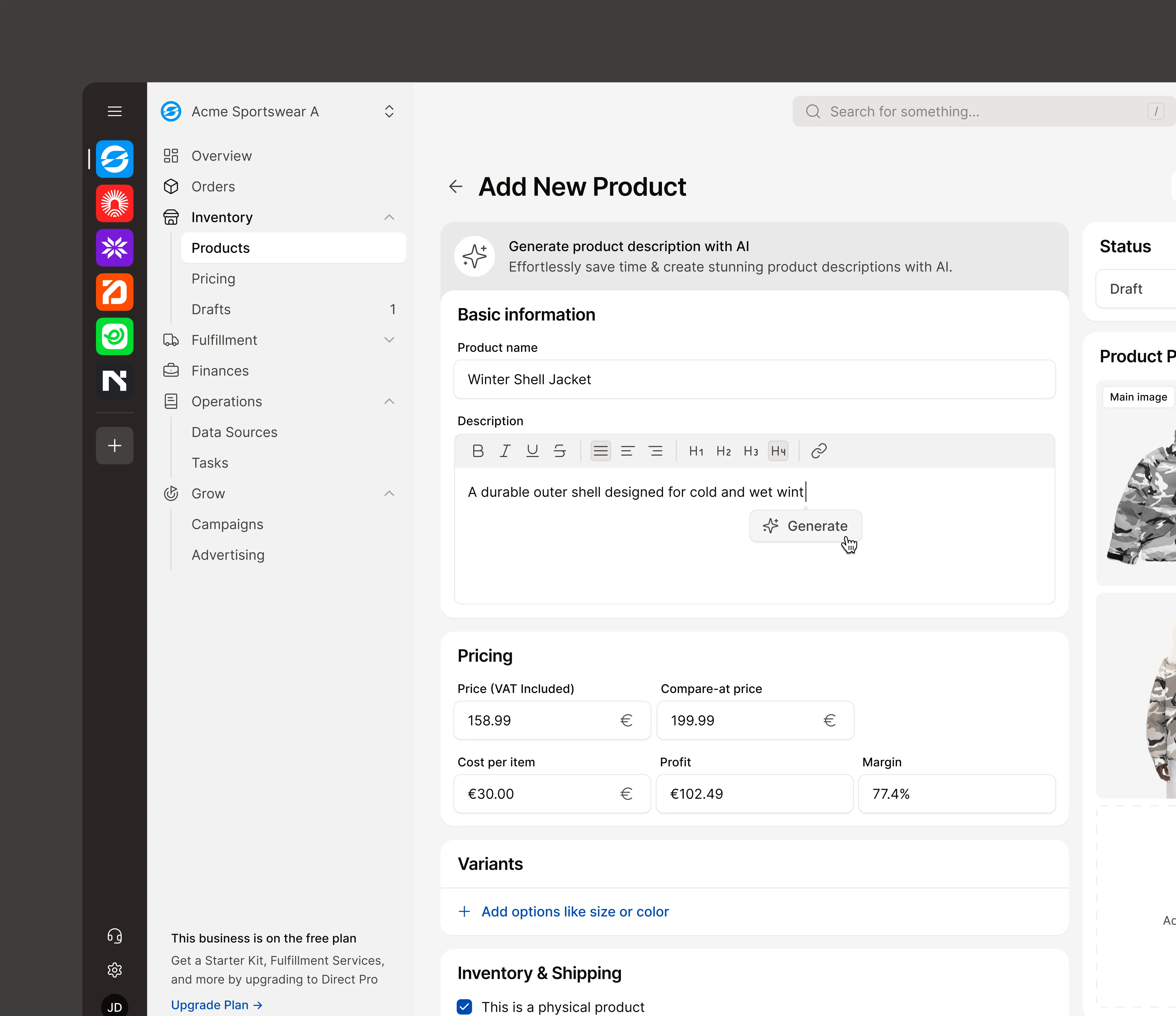 Sellers — Product Details